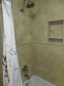 The finished shower!
